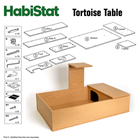 HabiStat Tortoise Table